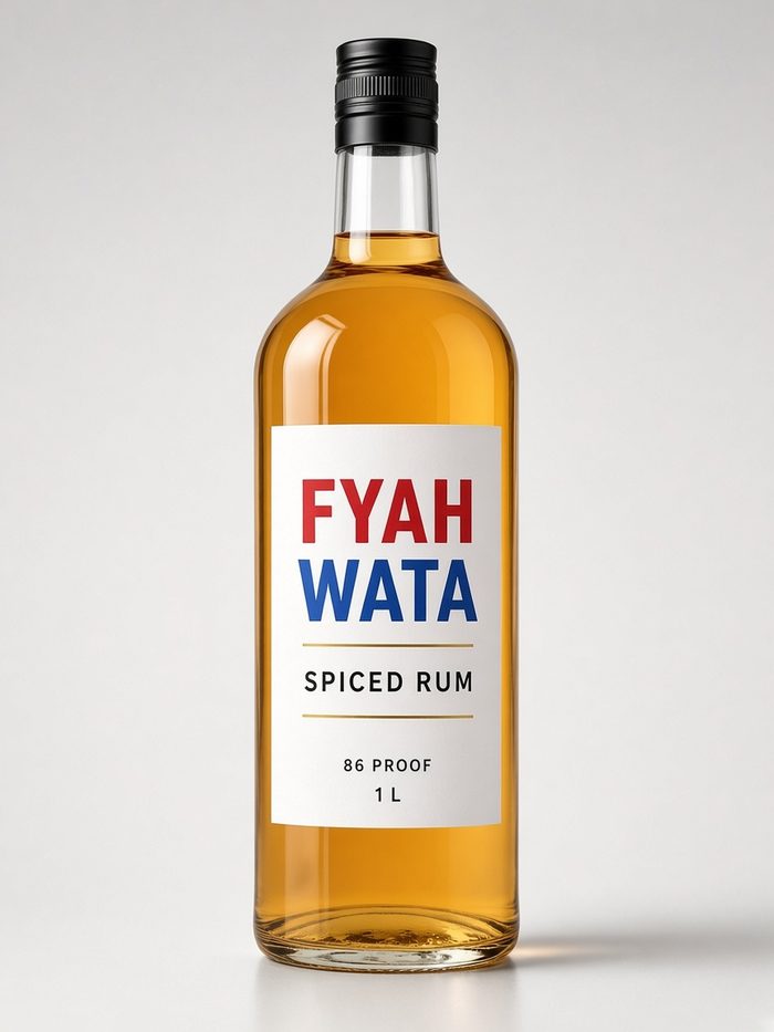Placeholder for FYAH WATA Spiced Rum 1 L bottle